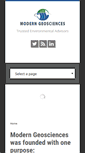 Mobile Screenshot of moderngeosciences.com