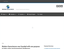 Tablet Screenshot of moderngeosciences.com